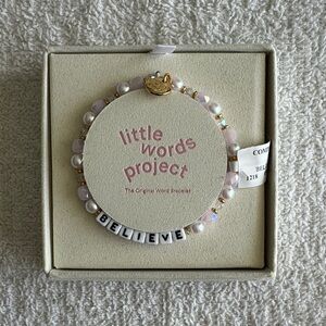 Little Words Project “Believe” Beaded Bracelet